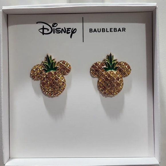 BaubleBar Disney Mickey Pineapple Earrings - Picture 2 of 4